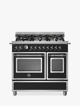 Bertazzoni Heritage Series 90cm Dual Fuel Range Cooker, Black