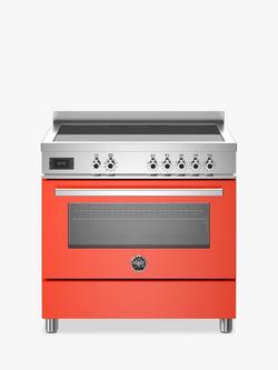Bertazzoni Professional Series 90cm Electric Range Cooker with Induction Hob, Orange