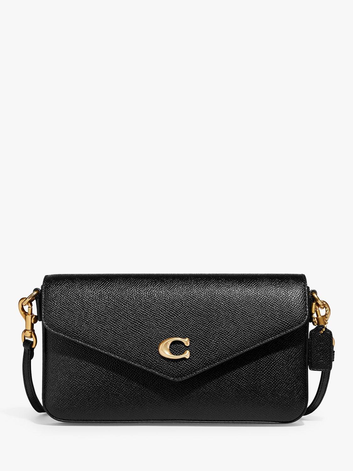 Coach Wyn Leather Cross Body Bag Black