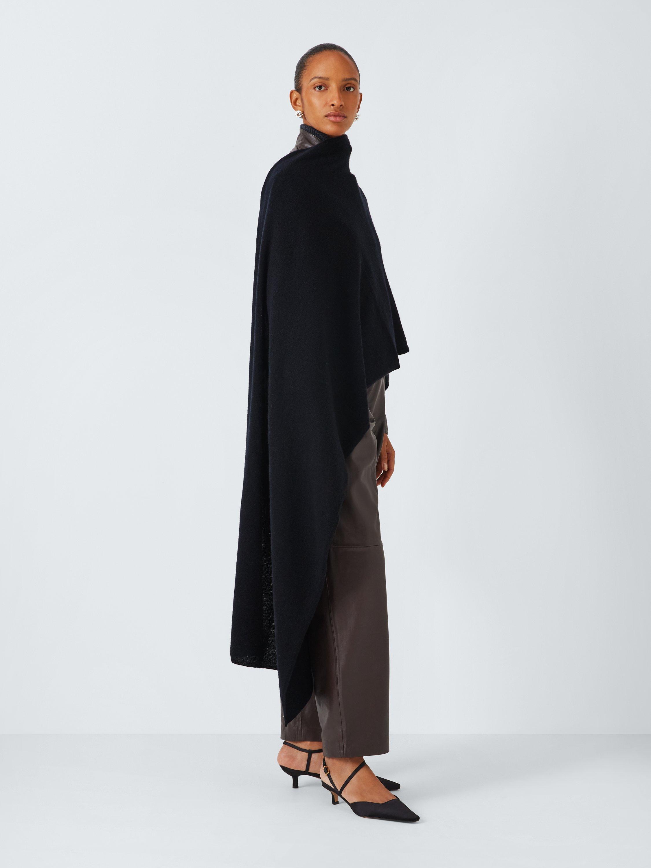 Black cashmere wrap hotsell