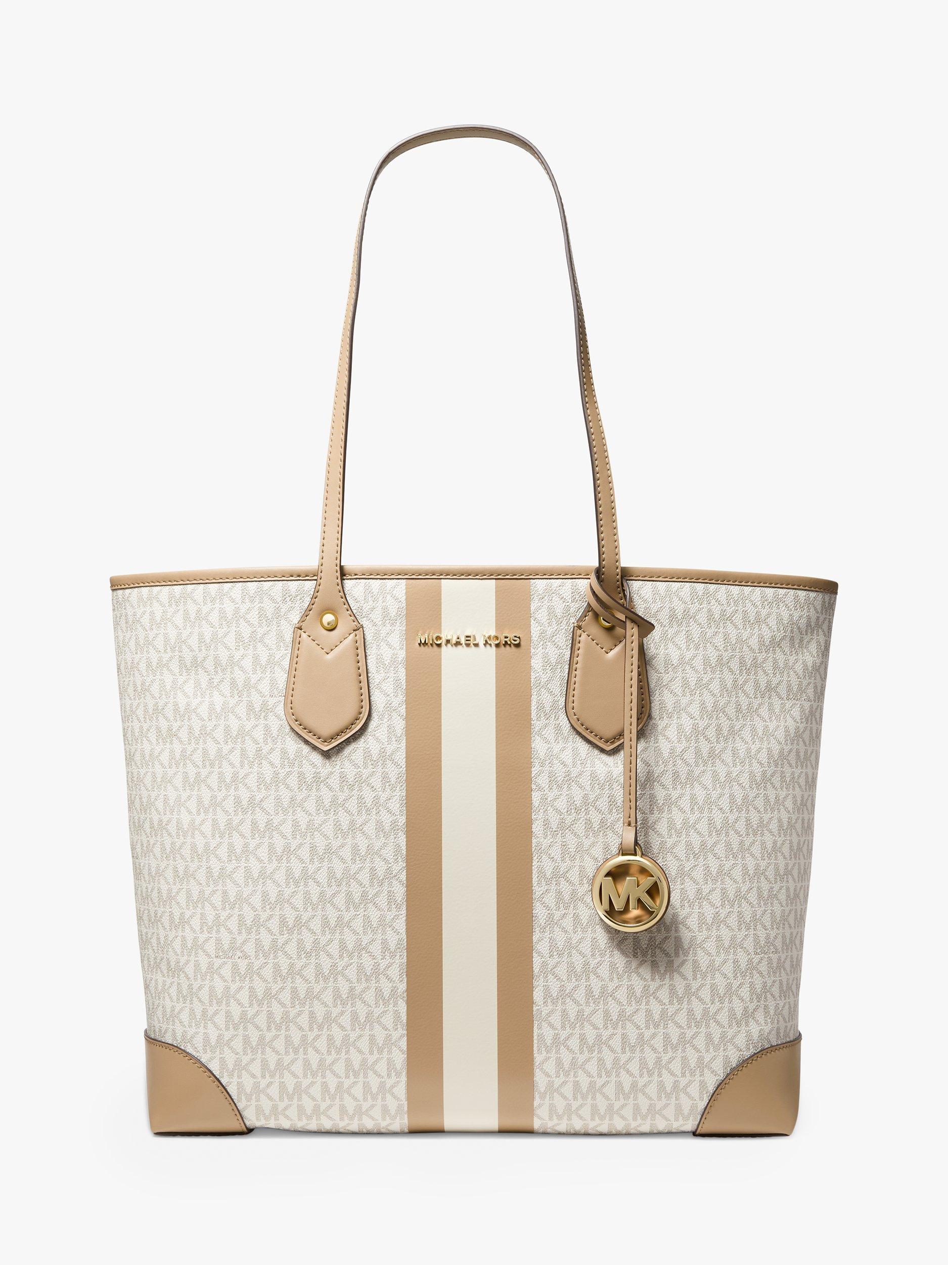 MICHAEL Michael Kors Eva Large Logo Stripe Tote Bag