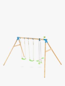 TP Toys Knightswood Triple Wooden Swing Set - view 2, 