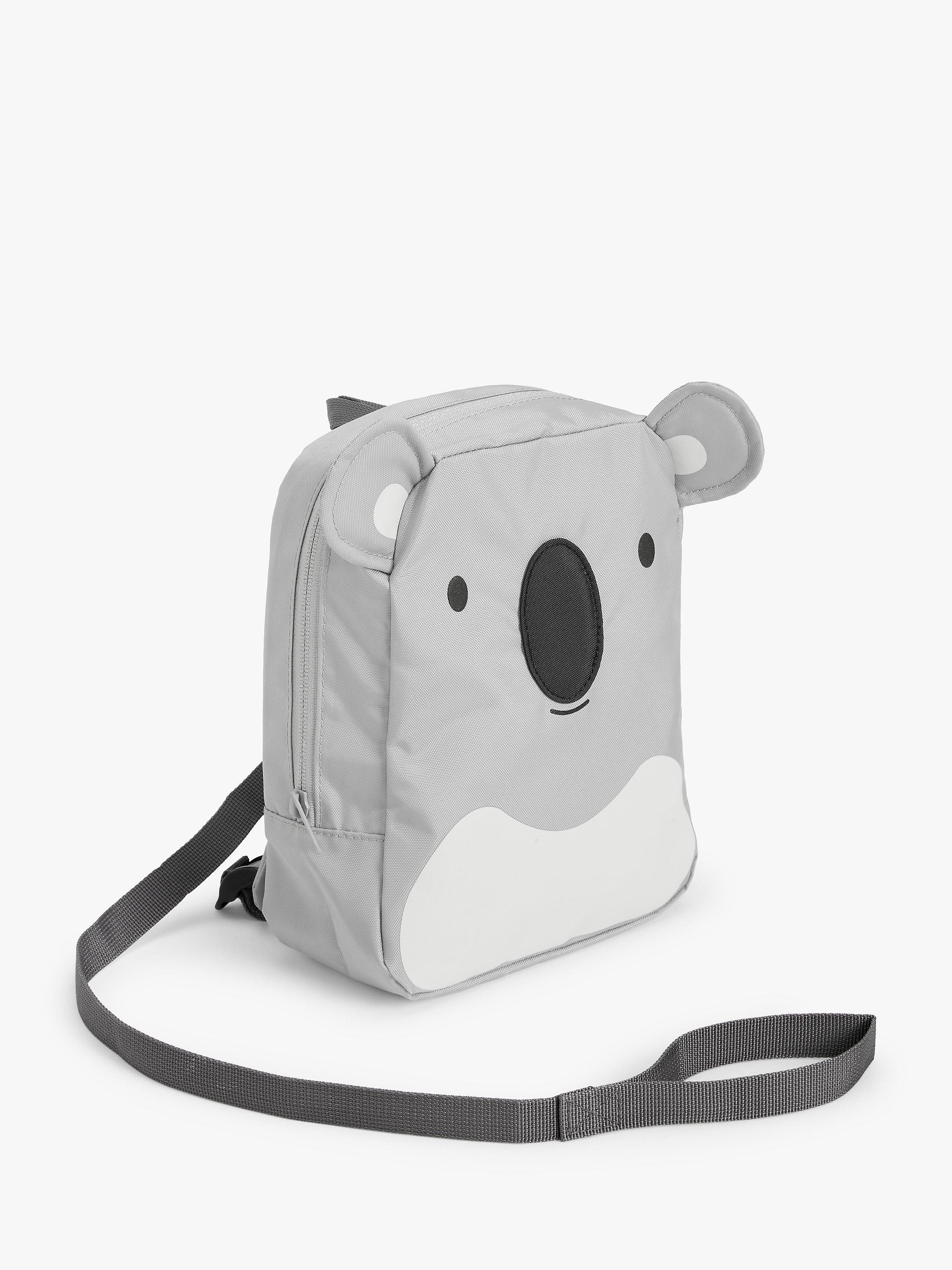 John Lewis Toddler Harness Backpack, Grey Koala