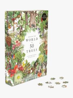 Laurence King Publishing Around The World in 50 Trees Jigsaw Puzzle, 1000 Pieces - view 2, Multi