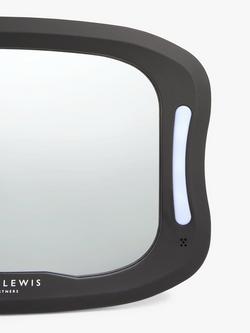 John Lewis Light Up Car Mirror, Black - view 2, Black