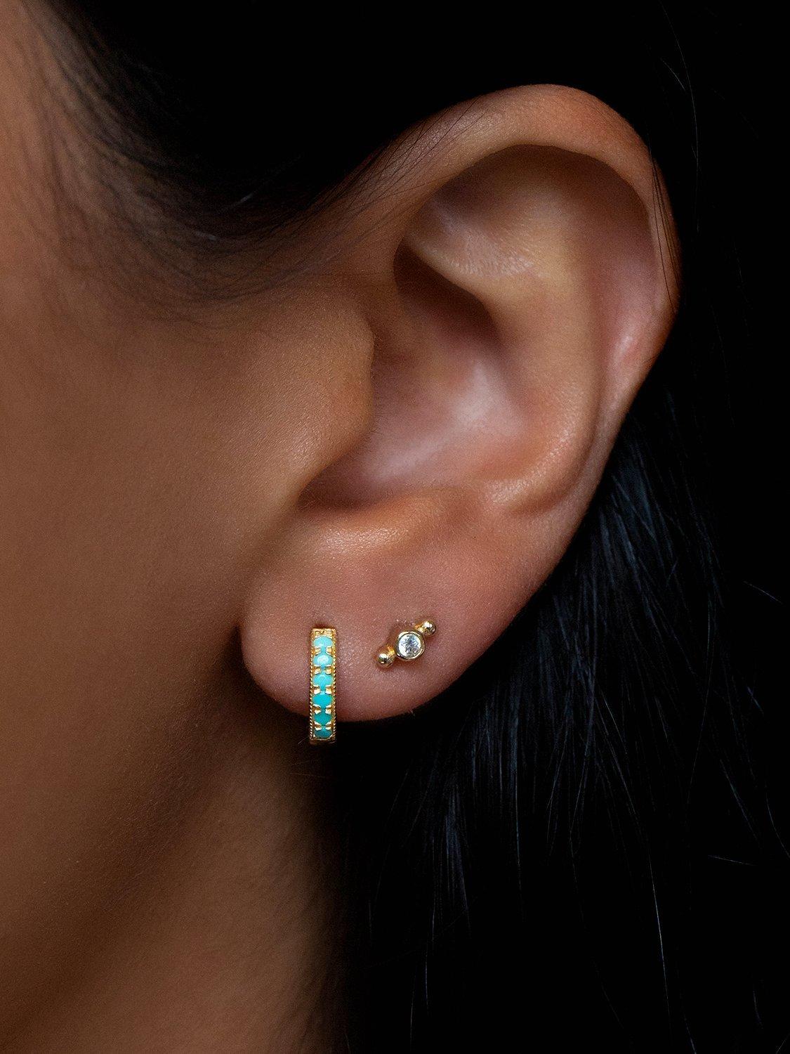 Leah alexandra huggie earrings store