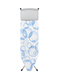 Brabantia Ironing Board C, 124 x 45cm, Solid Steam Unit Holder - Perfect Flow Bubbles