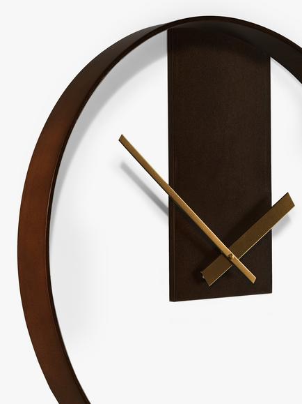 John Lewis Mid Century Wood Wall Clock, 60cm, Natural - view 2, Natural