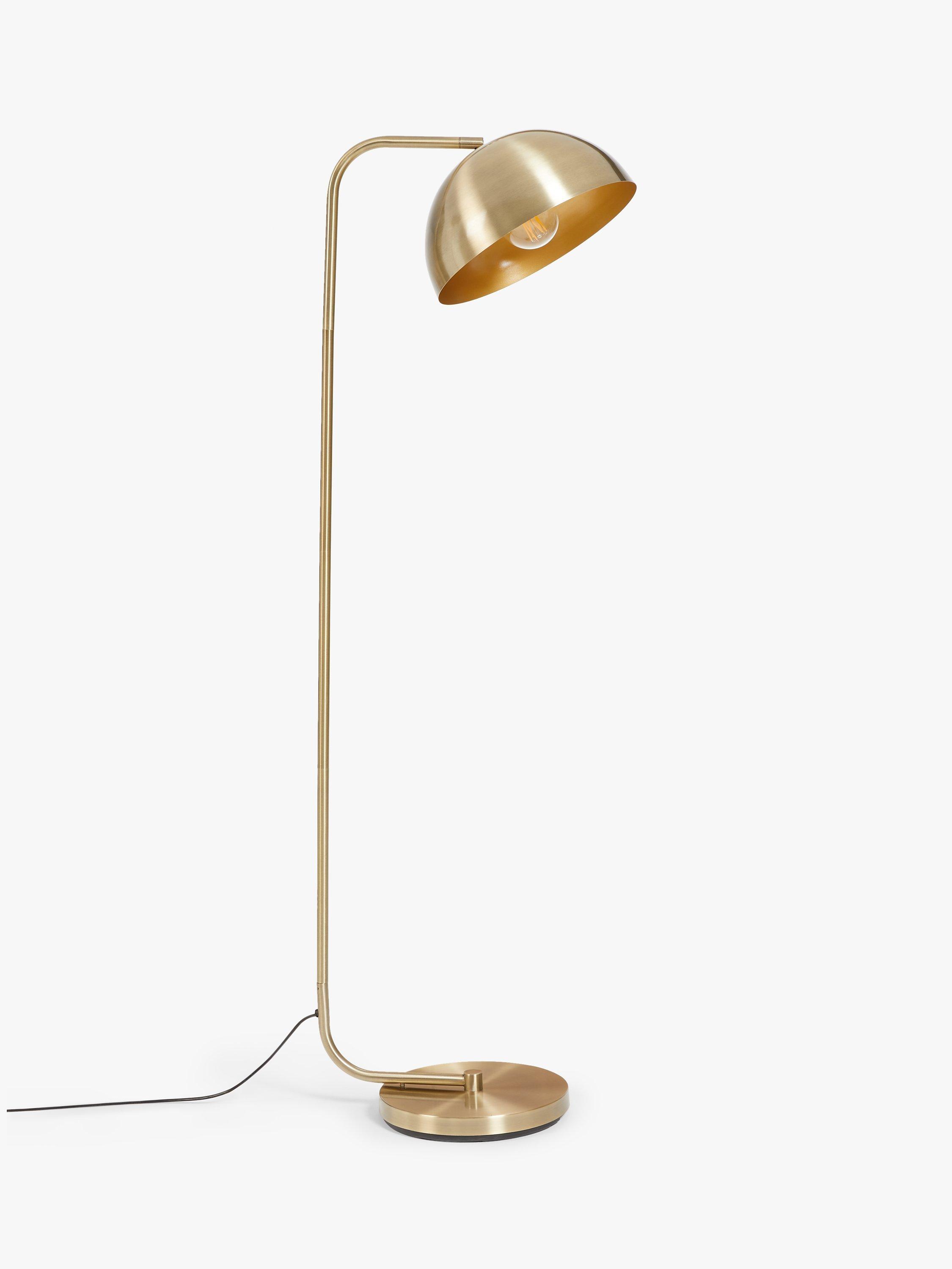 John Lewis Dome Floor Lamp, Brass