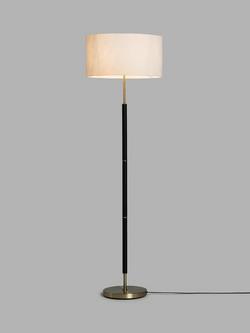 John Lewis Hamilton Drum Shade Floor Lamp, Black, Black