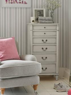 Laura Ashley Clifton 6 Drawer Chest, Grey - view 2, Grey