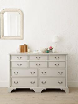 Laura Ashley Clifton 10 Drawer Chest, Grey - view 2, Grey