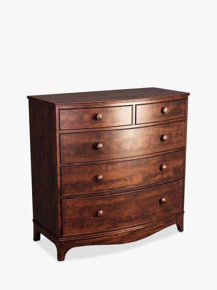 Laura Ashley Broughton 5 Drawer Chest, Dark Brown, Brown