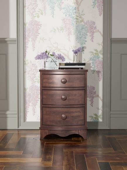 Laura Ashley Broughton Bedside Table, Dark Brown - view 2, Brown