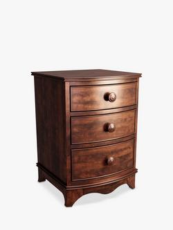 Laura Ashley Broughton Bedside Table, Dark Brown, Brown