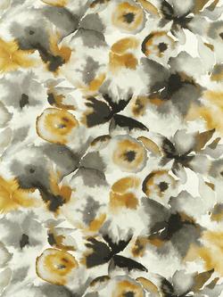 Harlequin Flores Made to Measure Curtains or Roman Blind, Charcoal/Mustard, Charcoal/Mustard