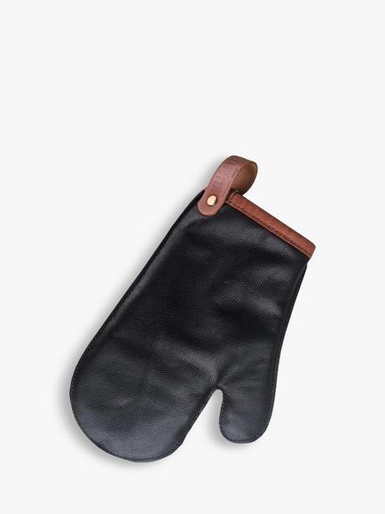 DeliVita Leather BBQ Glove, Black, Black