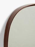 John Lewis Mid Century Square Wood Wall Mirror, 65 x 65cm, Walnut