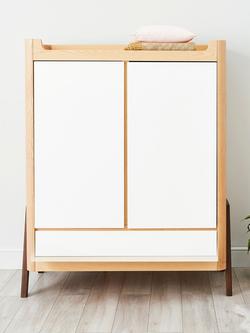 Gaia Baby Hera Wardrobe, Natural/Walnut, Natural/Walnut