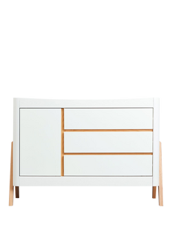 Gaia Baby Hera Dresser, Scandi White/Natural - view 2, Scandi White/Natural