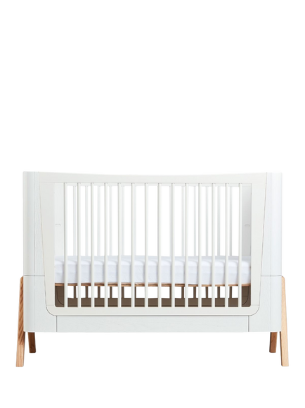 Gaia Baby Hera Cot, Scandi White/Natural