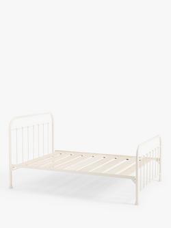Wrought Iron And Brass Bed Co. Edward Slatted Bed Frame, Super King Size, Ivory