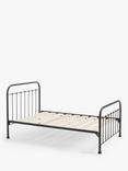 Wrought Iron And Brass Bed Co. Edward Slatted Bed Frame, Small Double, Bronze