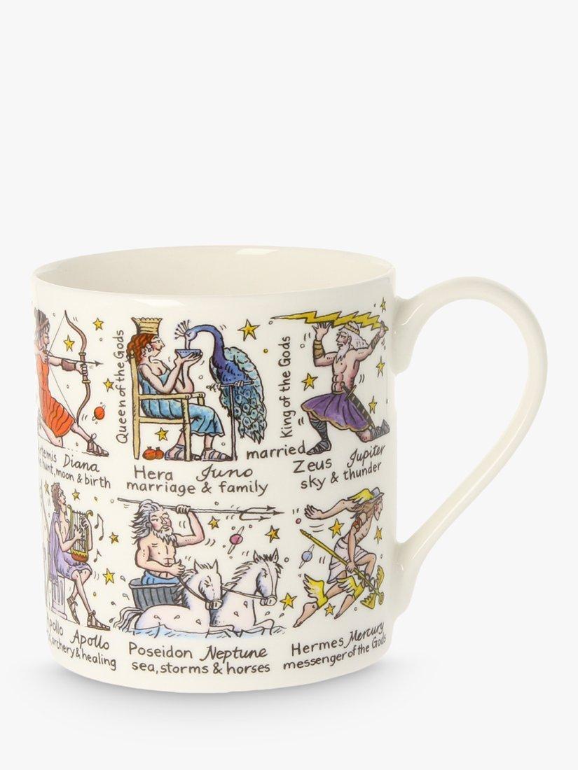 McLaggan Smith Picturemaps Greek & Roman Gods Bone China Mug, 350ml, White/Multi