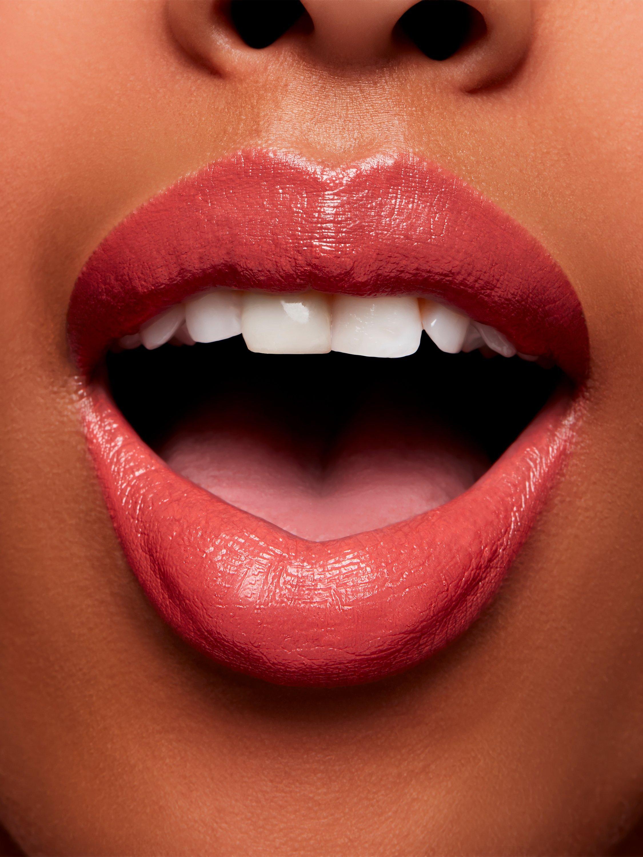 Product image 5 of 5, which shows MAC Lipstick - Amplified Creme, Spill The Tea