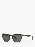 Ray-Ban RB4140 Women's Square Sunglasses, Black/Grey