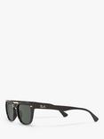 Ray-Ban RB4140 Women's Square Sunglasses, Black/Grey