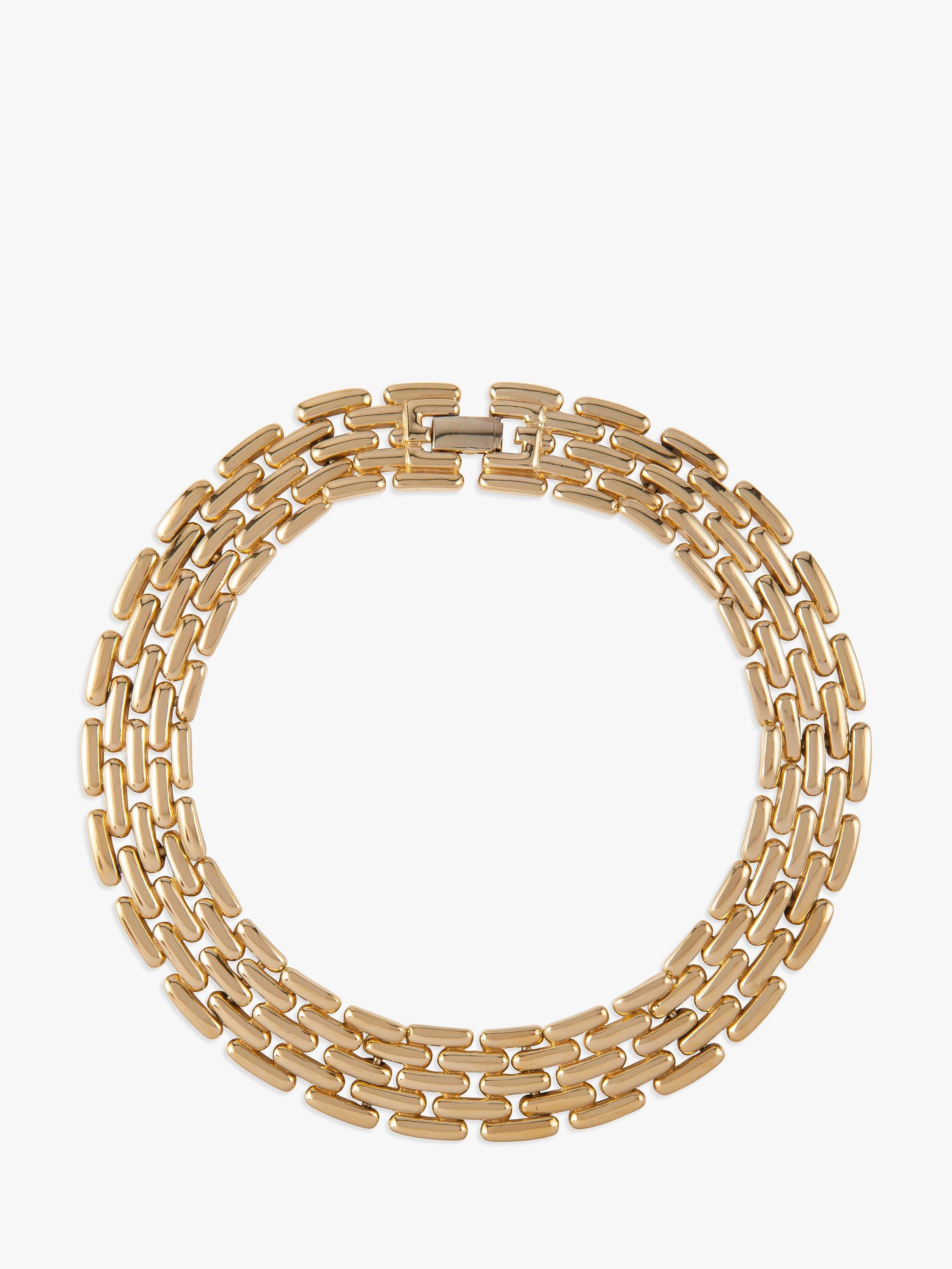 Susan Caplan Pre-Loved Givenchy Gold Plated Collar Necklace, Dated Circa 1980s