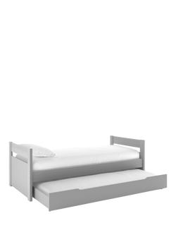 Stompa Cabin Bed With Trundle Drawer, Extra Long Single, Grey - view 2, Grey