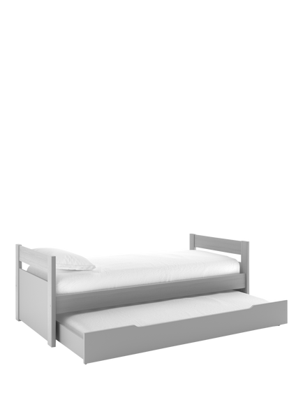 Stompa Cabin Bed With Trundle Drawer, Extra Long Single, Grey - view 2, Grey