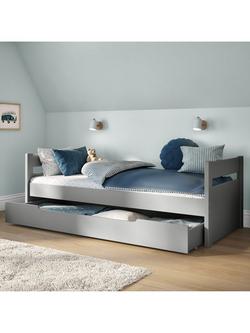 Stompa Cabin Bed With Trundle Drawer, Extra Long Single, Grey, Grey