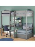 Stompa High Sleeper with Built in Desk and Chair Bed, Extra Long Single