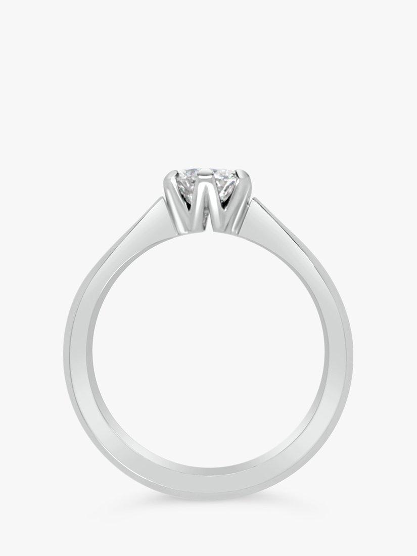 Product image 4 of 5, which shows Milton & Humble Jewellery Pre-Loved 18ct White Gold Round Solitaire Diamond Ring