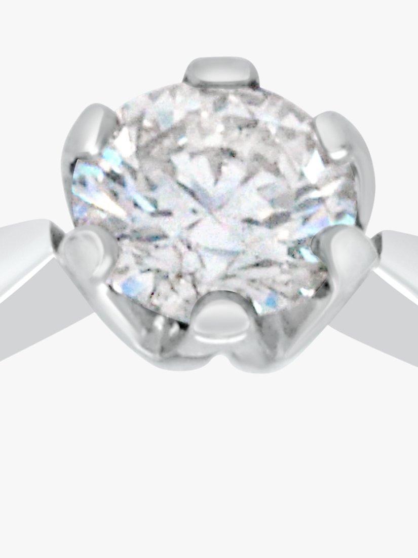 Product image 5 of 5, which shows Milton & Humble Jewellery Pre-Loved 18ct White Gold Round Solitaire Diamond Ring