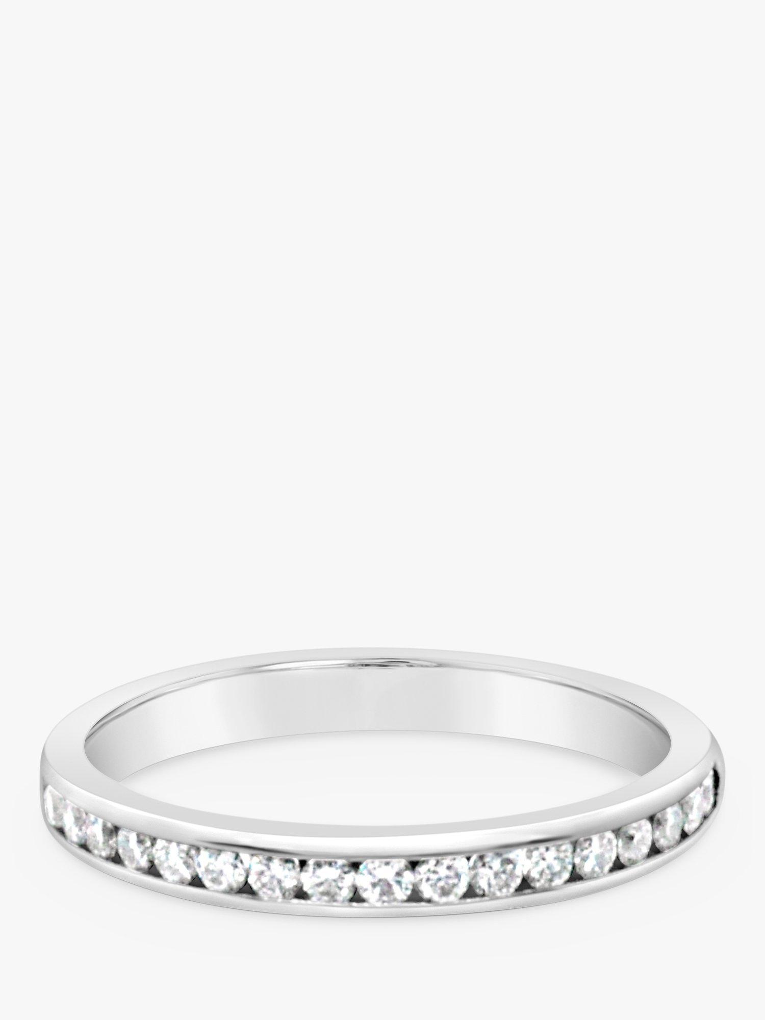 Product image 1 of 5, which shows Milton & Humble Jewellery Pre-Loved 950 Platinum Diamond Eternity Band Ring