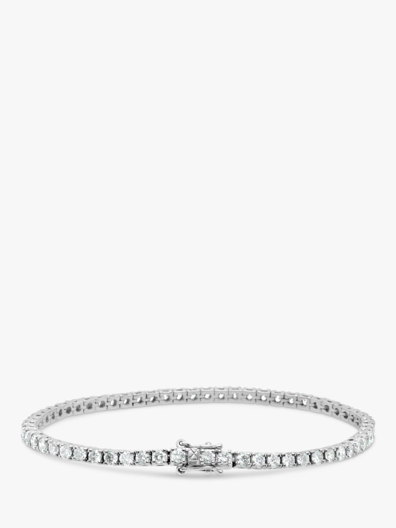 Product image 2 of 4, which shows Milton & Humble Jewellery Pre-Loved 18ct White Gold Diamond Tennis Bracelet