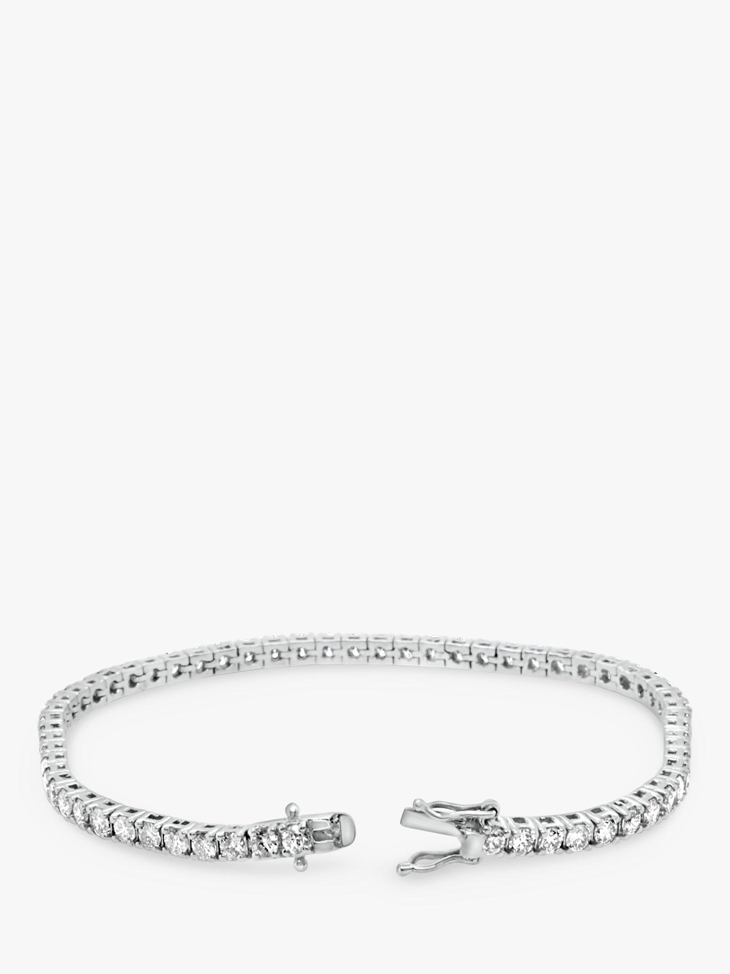 Product image 3 of 4, which shows Milton & Humble Jewellery Pre-Loved 18ct White Gold Diamond Tennis Bracelet