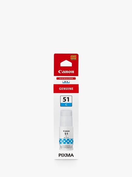 Canon GI-51 Printer Ink Bottle, Cyan