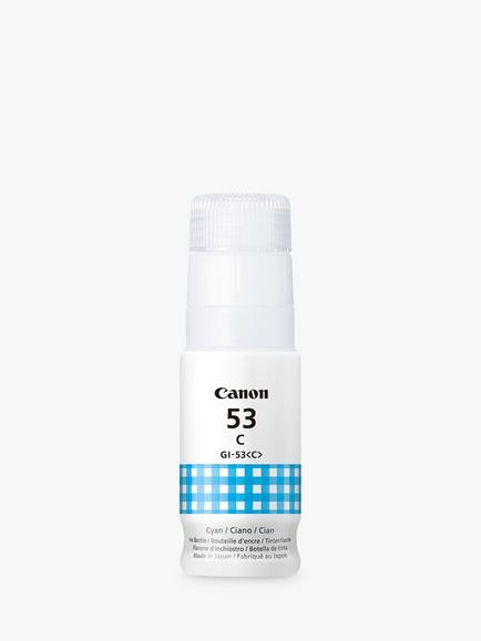 Canon GI-53 Printer Ink Bottle, Cyan