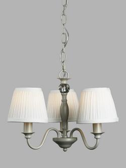 Laura Ashley Ellis 3 Arm Ceiling Light - view 2, Grey