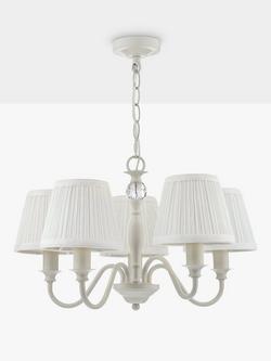 Laura Ashley Ellis 5 Arm Ceiling Light, Grey