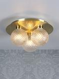 Laura Ashley Prague Textured Globe Bathroom Ceiling Light