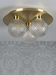 Laura Ashley Prague Textured Globe Bathroom Ceiling Light