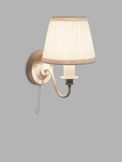 Laura Ashley Ellis Wall Light, Satin Grey, Satin Grey