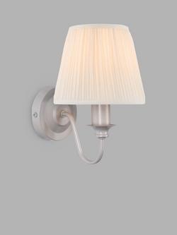 Laura Ashley Ellis Wall Light, Satin Grey - view 2, Satin Grey
