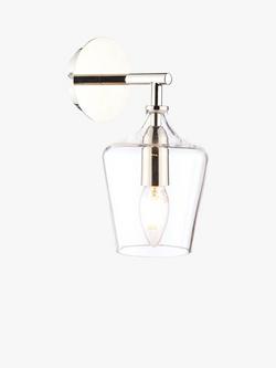 Laura Ashley Ockley Glass Wall Light, Clear - view 2, Clear